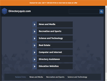 Tablet Screenshot of directoryquiz.com